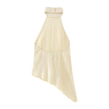 Znbbw New Autumn Style Asymmetrical Neck Top 0219810 Pleated Trousers 0219811