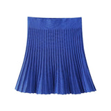 Znbbw Spring Short-Sleeved Knitted Coat 6771024 Pleated Knitted Skirt 6771025