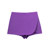 Znbbw New Autumn Style Solid Color High Waist Shows Thin Fashion Skirt Pants 7385530