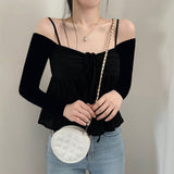 2024 Fashionable Women's Wear Ins Online Celebrity Chao Brand New Fairy Style Wrinkle Loose Show Thin Vest