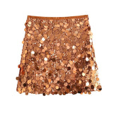 Znbbw 2024 New Sequins Decorative Fashion Miniskirt 3920139 808