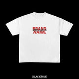Znbbw Loose Y2k Top Happy Hip Hop Print Short-Sleeved Goth T-Shirt Lovers' Sweatshirt Men's Wear