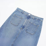 Znbbw New Spring Style Retro Style Slimming And Sticking Bags Decorated With Forked Flute Skirt 6147084