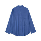 Znbbw New Pocket Pendent Loose Shirt Elastic Waist Pant Suit
