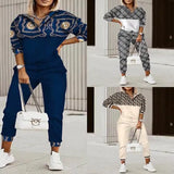 Znbbw 2024 Autumn New Fashion Printing 2-Piece Suit Girl