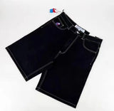 Znbbw Shorts, Y2K Pants, Harajuku, Hip-Hop, Lucky Seven, Vintage Blue Baggy Jeans