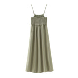 Znbbw Spring Style Honeycomb Detail Strap Flute Skirt 4387047