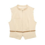 Znbbw Spring Belt Vest 2010816 Wide Pleated Skirt 7385407