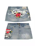 Znbbw New Hot Girl Denim Skirt With Buttocks In E-Commerce In Spring And Summer Shows That Y2k Is Thin And Defensive.