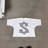 Znbbw Men's T-Shirts Oversized Graphics Gothic Harajuku Short-Sleeved Men's T-Shirts Y2k Top Friends