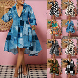 Znbbw Independent Station New Fashion Printed Dress Women's Spot