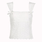 2025Ins Double-Layer Strap Side Zipper Halter Top 2025 Summer New Style Pure Style Vest