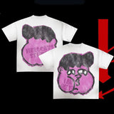 Znbbw T-Shirt Men's Hip Hop Animation Exaggerated Printed T-Shirt Super Big Goth Harajuku Street Clothing Casual Top