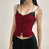 The Spice Girl Hit The Fake Two Woven Straps To Show The Waist And Show The Thin Sling, The Small Vest, The Chest Type Blouse.