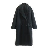 Znbbw And Winter New Casual Loose Double-Breasted Coat Coat