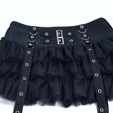 Znbbw Summer 2024 New Fashion Dark Kuroshio Hot Girls Sexy Slim Net Gauze Cake Skirt