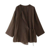 Znbbw Spring Kimono Cross Coat 6078572 Casual Pants 5057572