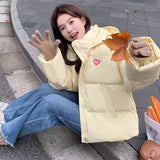 Down Cotton-Padded Jacket Female Winter 2024 New Style Small Loose Thick Bread Clothes Cotton-Padded Jacket Jacket