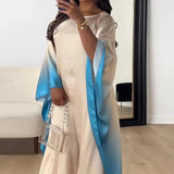 Znbbw Ethnic Tribal Long-Sleeved Printed Summer Skirt
