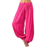 Znbbw Ladies' Knickers Loose Casual Rayon Wide Tube Pants Harlan Pants Yoga Dance Pants