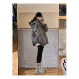 Love Short Cotton-Padded Clothes 2024 New Men And Female Couples Bread Clothing Minority Design Sense In Winter