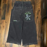 Znbbw Straight Jeans For Men Retro Hip-Hop Goth Street Clothing Harajuku Men's Casual Pants