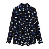 Znbbw Spring Printed Slim Shirt 2328004 Printed Half Skirt 2496004