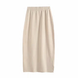 Znbbw New Autumn Style Emaciated Sweater Half Skirt Suit