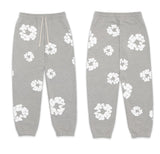 Znbbw Tide Brand Foam Print Loose Sweater Y2K Hip Hop Street Suit For Men And Women
