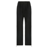 2025 Winter New Products Street High-Waisted, Loose, Thin, Rope-Tied Feet, Sports And Leisure Pants, Long Trousers