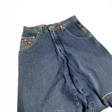 Znbbw Wide-Legged Jeans Jnco Street Hip-Hop Personality Y2K Straight Casual Pants