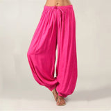 Znbbw Ladies' Knickers Loose Casual Rayon Wide Tube Pants Harlan Pants Yoga Dance Pants