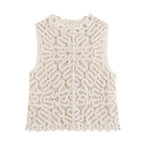 Znbbw Knitted Dress Crocheted Blouse Crocheted Half Skirt Suit