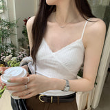 2024 Spice Girls Purple Suspenders Vest Women's Summer 2024 New Anti-Walking V-Collar Slimming Blouse