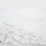 Znbbw New Spring Style Slim And Lean Lotus Leaf Edge Short Skirt 3152421