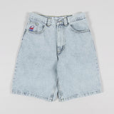 Znbbw Shorts, Y2K Pants, Harajuku, Hip-Hop, Lucky Seven, Vintage Blue Baggy Jeans
