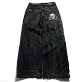 Znbbw Straight Jeans For Men Retro Hip-Hop Goth Street Clothing Harajuku Men's Casual Pants