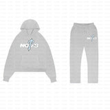 Znbbw Tide Brand NOFS Printing Sports Suit Retro Loose Hooded Sweater Autumn And Winter Men's And Women's Casual Trousers