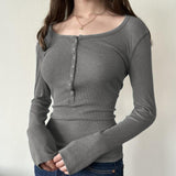 The New Spring / Summer 2024 Product Is Pure Color, Simple, Slim, Thin, Buttoned, Casual Women's Wear, Spicy Girls' Short-Sleeved Blouse