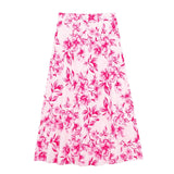 Znbbw Printed Shirt 7484065 Flower Printed Flute Skirt 7484067 Set