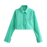 Znbbw 8-Color Casual Loose Short Style Shirt In Spring