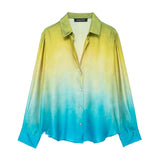 Znbbw New Tie-Dye Printed Shirt 8339211 Casual Pants 8200202