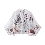 Znbbw Cotton Shirt 5107046 Embroidered Skirt 5107050 Set