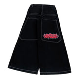 Znbbw Wide-Legged Jeans Jnco Street Hip-Hop Personality Y2K Straight Casual Pants