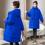 Fat Large Size Cotton-Padded Jacket Female 200 Fat Mm Loose Pregnant Women In The Long Down Cotton-Padded Jacket 300 Jin Coat Tide