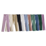 Znbbw New Summer Style Straight Tube High Waist Shows Thin Solid Color Casual Pants 2761048
