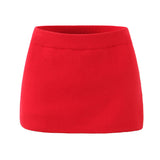 Znbbw New Single-Breasted Cardigan Sweater With Buttocks A-Shaped Knitted Half Skirt