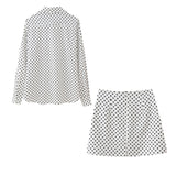 Znbbw New Wave Spot Printed Shirt 2328125 Miniskirt 2496125