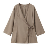 Znbbw Spring Kimono Cross Coat 6078572 Casual Pants 5057572