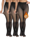 Znbbw Skin-Penetrating Leggings With Velvet And Warm Feet On Sexy Stewardess Pants Fake Meat-Penetrating Pantyhose